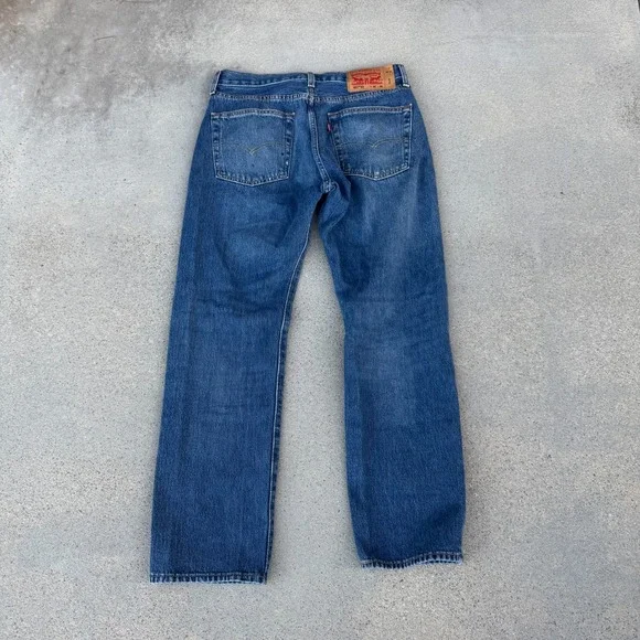 Levi's 501 93' Jeans Men's 32x30 Straight Leg Medium Wash Button Fly Cotton - Picture 9 of 11